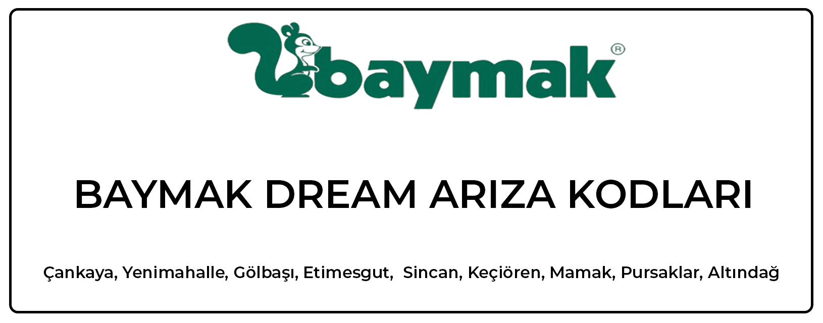 Baymak Dream Kombi Arıza Kodları