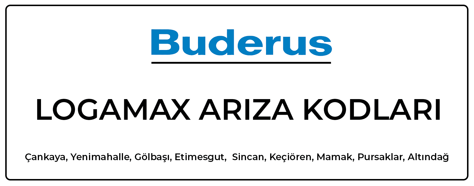 Buderus Logamax Arıza Kodları Sembolleri