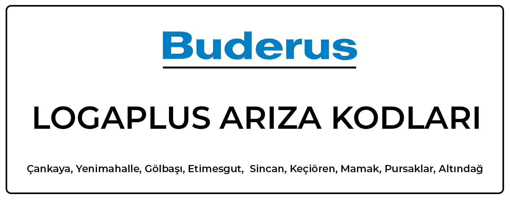 buderus logaplus ariza kodlari